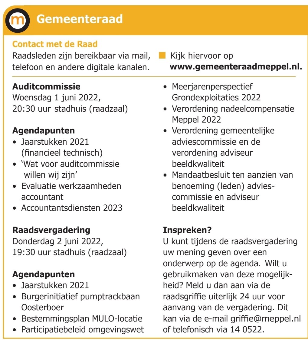 Gemeenteraad Meppel tweet media