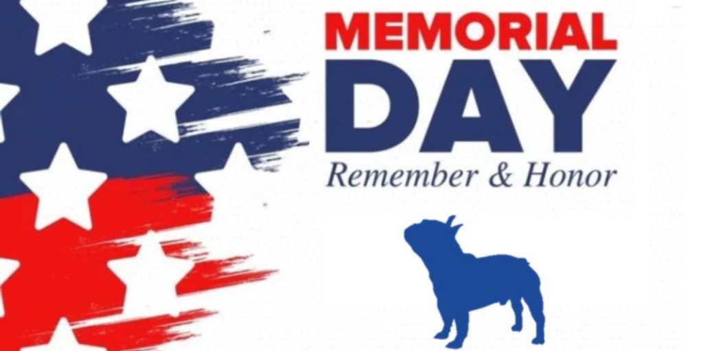 BullingtonFB's tweet photo. Memorial Day - remember and honor all those heroes who died to protect our Country's freedom. At Bullington Frenchies, we "Thank you for your sacrifice".
https://t.co/lZO20Vp5An
.
.
#BullingtonFrenchies #memorialday #keepAmericafree #letfreedomring #remember #honor #frenchbulldog https://t.co/w6Ugq21KRm