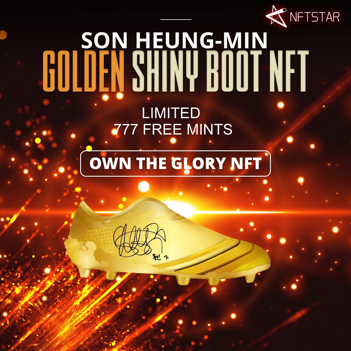 📆Golden Shiny Boot NFT Free Mint📆

Mark your calendars!🚀

Free Mint
⏰Jun 1, 10AM UTC
🎯 nftstar.com/hm-son

Raffle Qualification Snapshot Time
⏰Jun 5, 10AM UTC

MAYC/Adidas NFT/Jersey Raffle 
⏰Jun 7, 10AM UTC

See you then!😎

#freemint #allowlist #MAYC #BAYC #premint