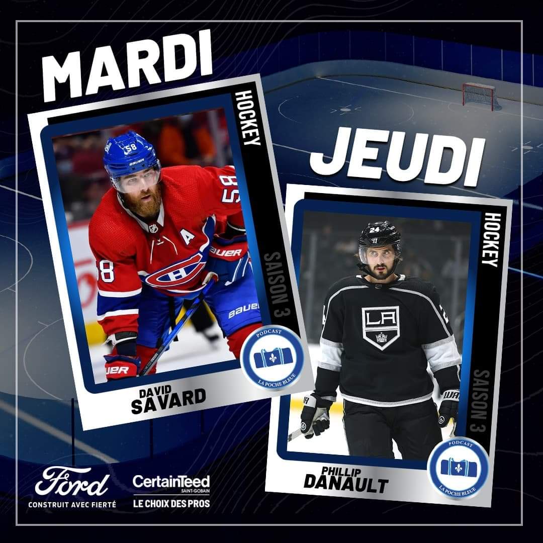 lapochebleue's tweet photo. @thetender1987 @Lappy14
La Poche Bleue vous prépare toute une semaine la gang avec 2 gros shows! 🔥🔥

Dès ce mardi 19 h 30, nous recevons David Savard des Canadiens et jeudi même heure, c'est Phillip Danault qui se joindra à nous! 

Au plaisir de vous compter parmi nous! 🙌 https://t.co/sX6e9KHQ03