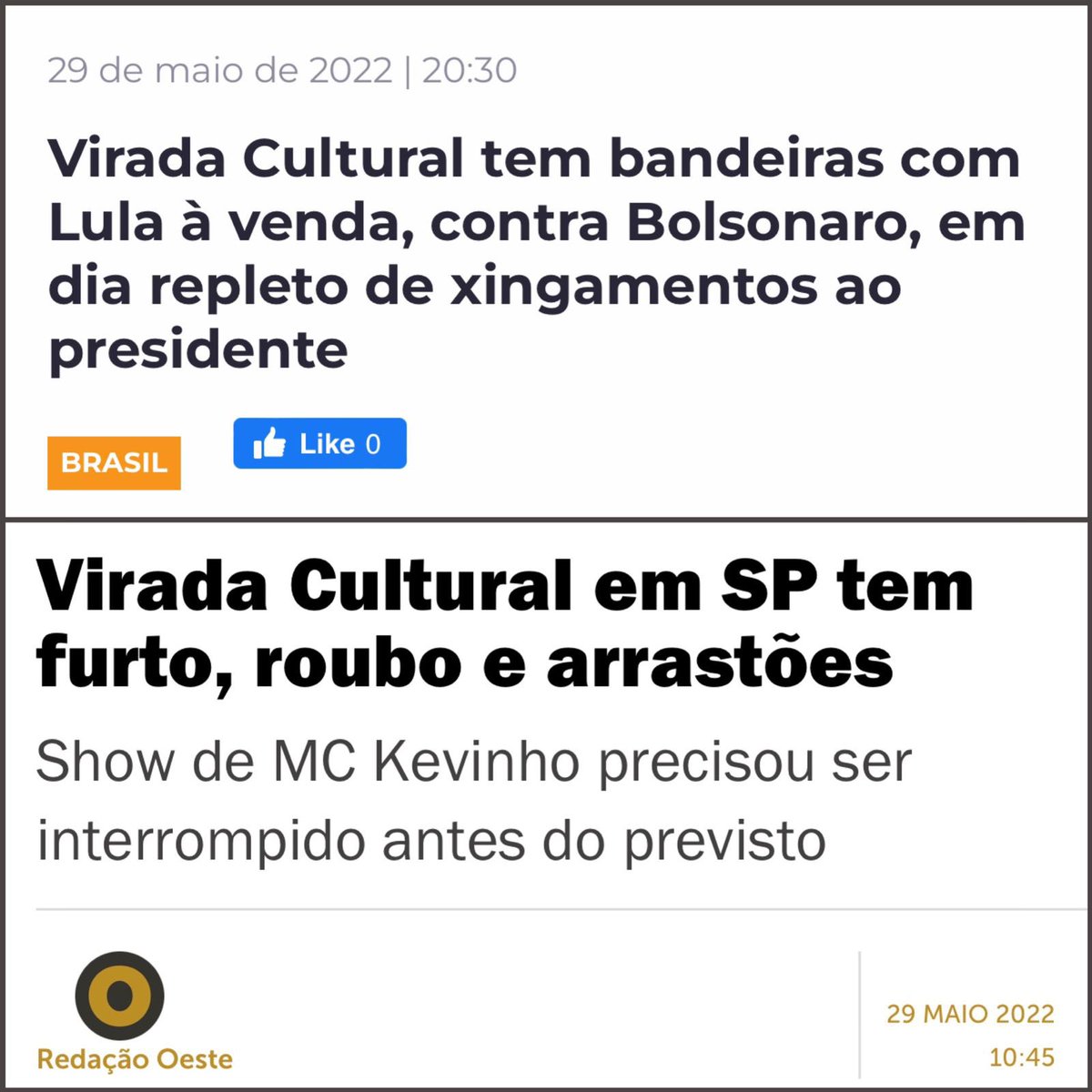 delegadoramagem's tweet photo. Virada Cultural. Evento promovido pela Prefeitura, ligado à esquerda, defendendo o retorno do ex-presidiário. Acabou em tumulto, brigas, furtos e roubos. A polícia, sempre atacada por eles, teve que ser chamada para garantir lei e ordem. Nunca foi tão fácil escolher o lado certo! https://t.co/CHCMDZAxsE