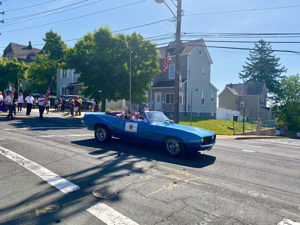 Beautiful performances today by our very own Kacie Lu and the Becton Marching Band ❤️🤍 at Carlstadt’s Memorial Day Parade