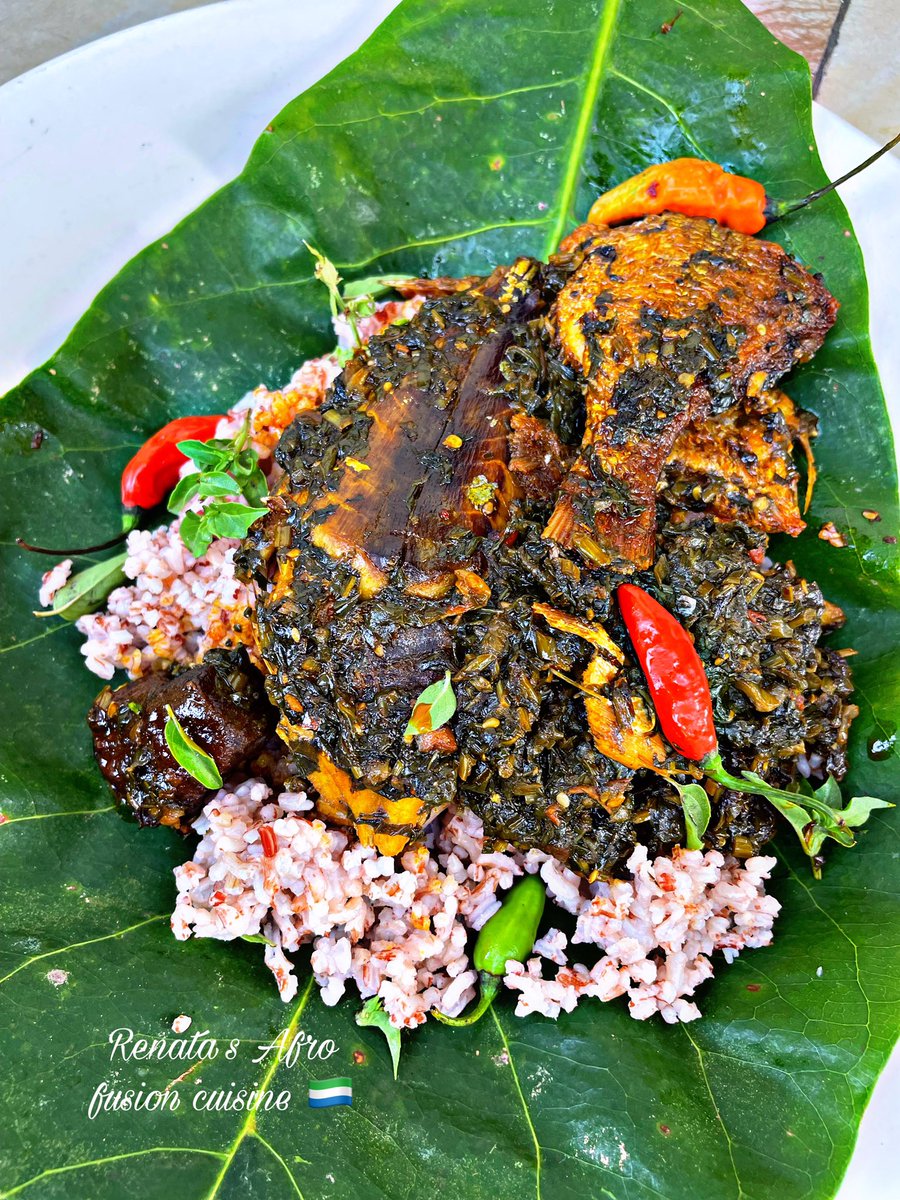 renatacuisine's tweet photo. I posted these pictures on My Facebook Cooking page yesterday @renatasafrofusioncuisine and was amazed how so many Sierra Leoneans Respect and love what I do, ( They are all scattered around the globe ๐)
And most of them were Peteteh Leaf fans too ๐คฃ๐ธ๐ฑ
#slchef๐ธ๐ฑ https://t.co/iyu2ce1FmR