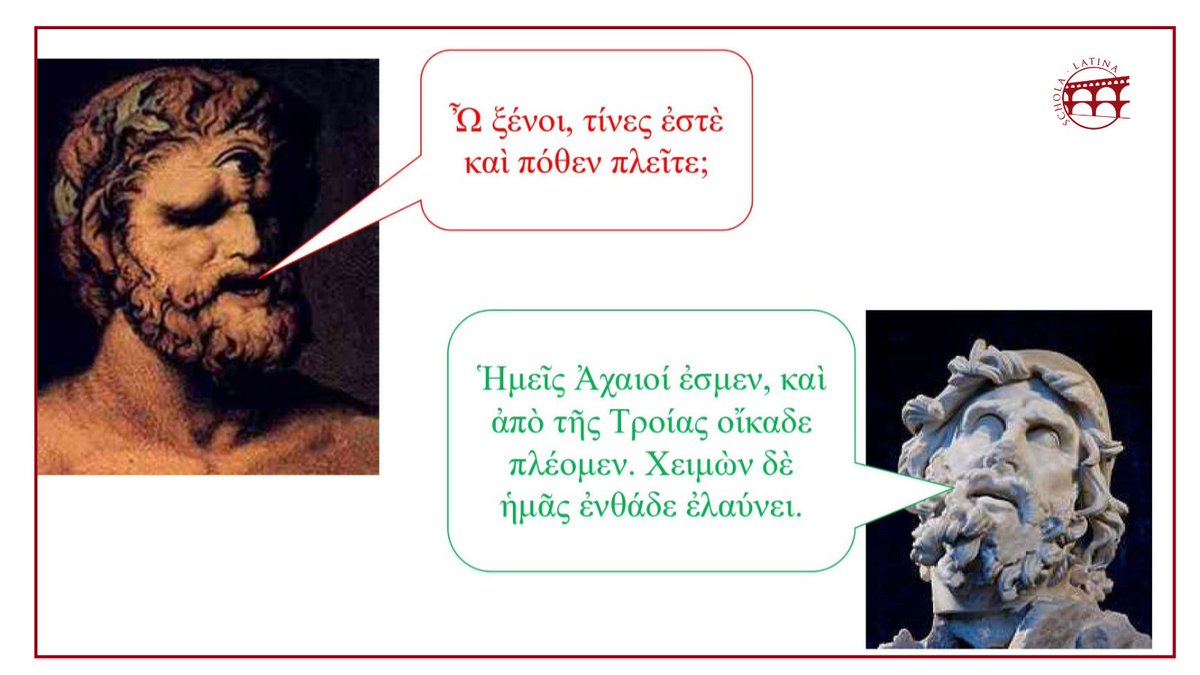 Scholalatina's tweet photo. 🇬🇷 In our online #Greek course.
ℹ️For more information: https://t.co/dQIYySMgZS.  #greekcourse #greeklanguage #linguagraeca #griegoantiguo #ancientgreek #greco #Athenaze https://t.co/v9bayphAwK