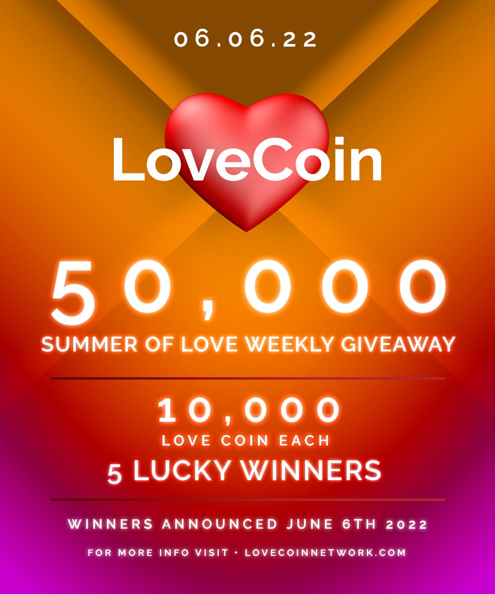 #LoveCoin 50K Giveaway 💌

Rules to Enter 🧐

💌 Follow @LoveCoinXRP
💌 Follow <a href="/LoveCoinXRPL/">LOVE ❤️ COIN</a> 
💌 Follow <a href="/DrippedCoinXRPL/">🖼️💦 DRIPPED.ART 💦🖼️</a> 
💌 Follow <a href="/UnionCoinXRPL/">UNION 💙 COIN</a> 
💌 Retweet Post
💌 Tag Friends

5 Winners Win 10,000 #LoveCoin each!

06.06 ⏳

Visit Us
LoveCoinNetwork.com🤝✅❤️