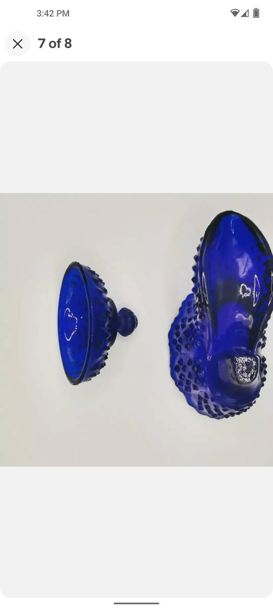 Carebear200284's tweet photo. Vintage Fenton cobalt blue candy dish in perfect condition. Hobnail design. 5.5" tall. $30+📦accepted through PayPal or venmo. Ships from Georgia. Comment SOLD to claim #spirithousedesigns #vintage #shoe #glass #vintagestyle #resale #antique #blue #hobnail #fenton https://t.co/9vJfqnXY6C
