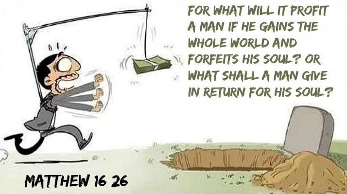 CraftKrz's tweet image. Mark 8:36

For whoever wants to save his life 
will lose it,
but whoever loses his life for My sake
and for the gospel will save it.
What does it profit a man
to gain the whole world,
yet forfeit his soul?
Or what can a man give 
in exchange for his soul?