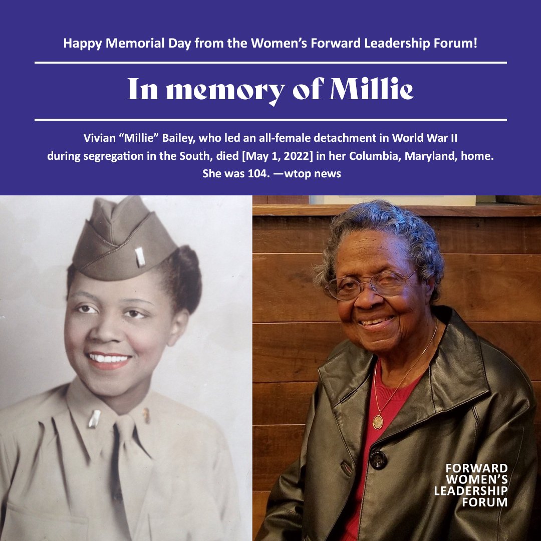 forwardwlf's tweet photo. Honoring our Shero, Vivian Mildred “Millie” Corbett, otherwise known as Millie Bailey #shero #forward

To honor her memory today, put in the comments I am limitless and tag someone you see as being limitless. https://t.co/PuAHftoNCU