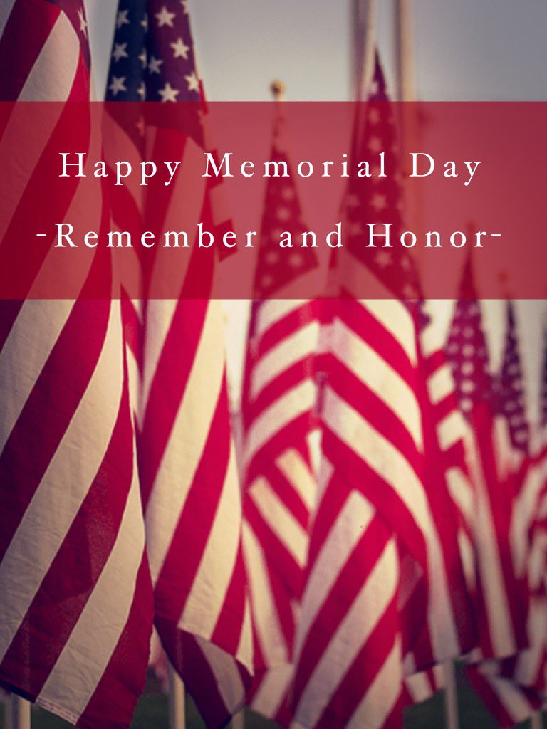 Happy Memorial Day! Today we remember &amp; honor the individuals who served our country 🇺🇸🇺🇸🇺🇸