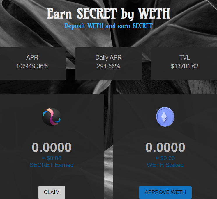 Secret Finance tweet media
