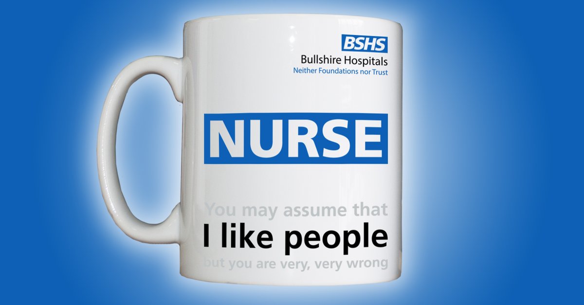 Are you, or is someone you know, a nurse who likes people?

Oh.

This personalised drinking vessel may be inappropriate:

bullshire.ecwid.com/#!/Personalise…