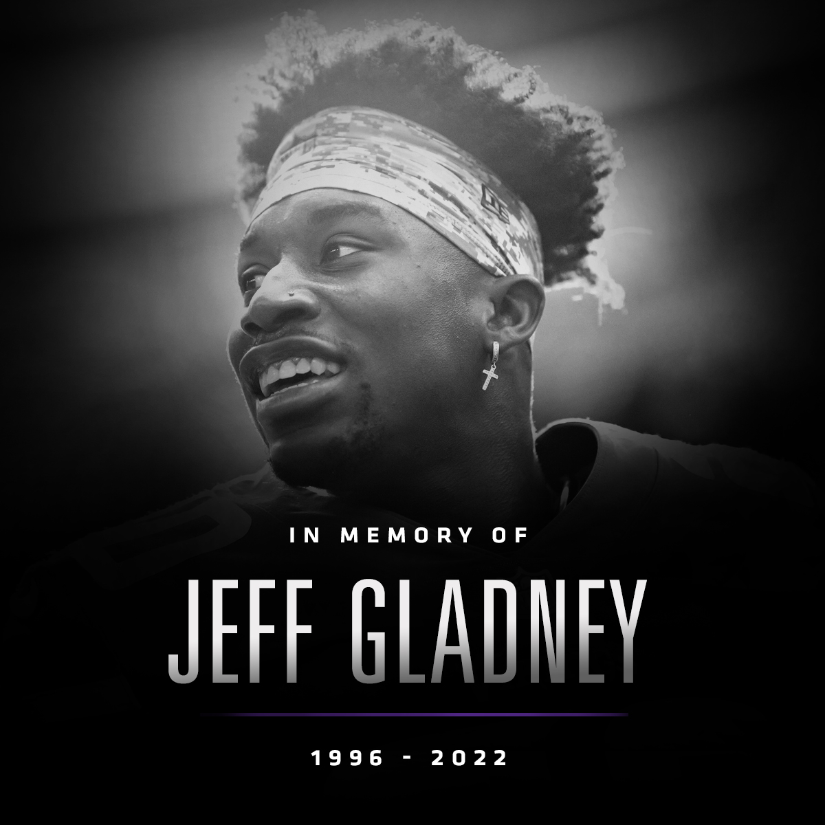 We are saddened by the tragic death of former Viking Jeff Gladney. Our hearts go out to his family and friends, as well as the Arizona Cardinals organization and Jeff’s current and former teammates and coaches who are mourning his life lost much too soon.