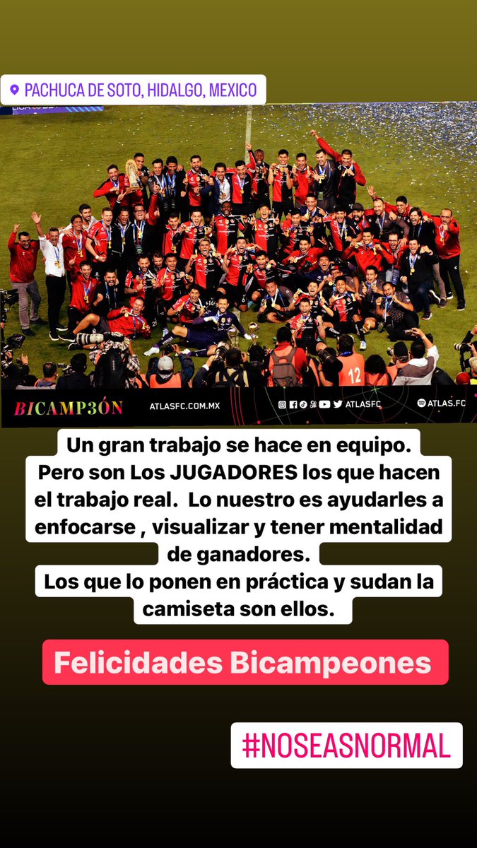 panapaulus's tweet photo. Felicidades Campeones https://t.co/CIXWv1PB0M