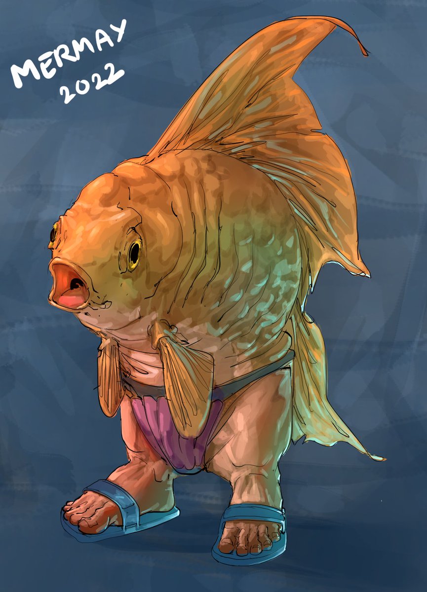 MRMNG4's tweet photo. *Sees #mermay 
*Understands the assignment.

#mermay2022  #sketchbook #digitalart https://t.co/2E4deCOfE8
