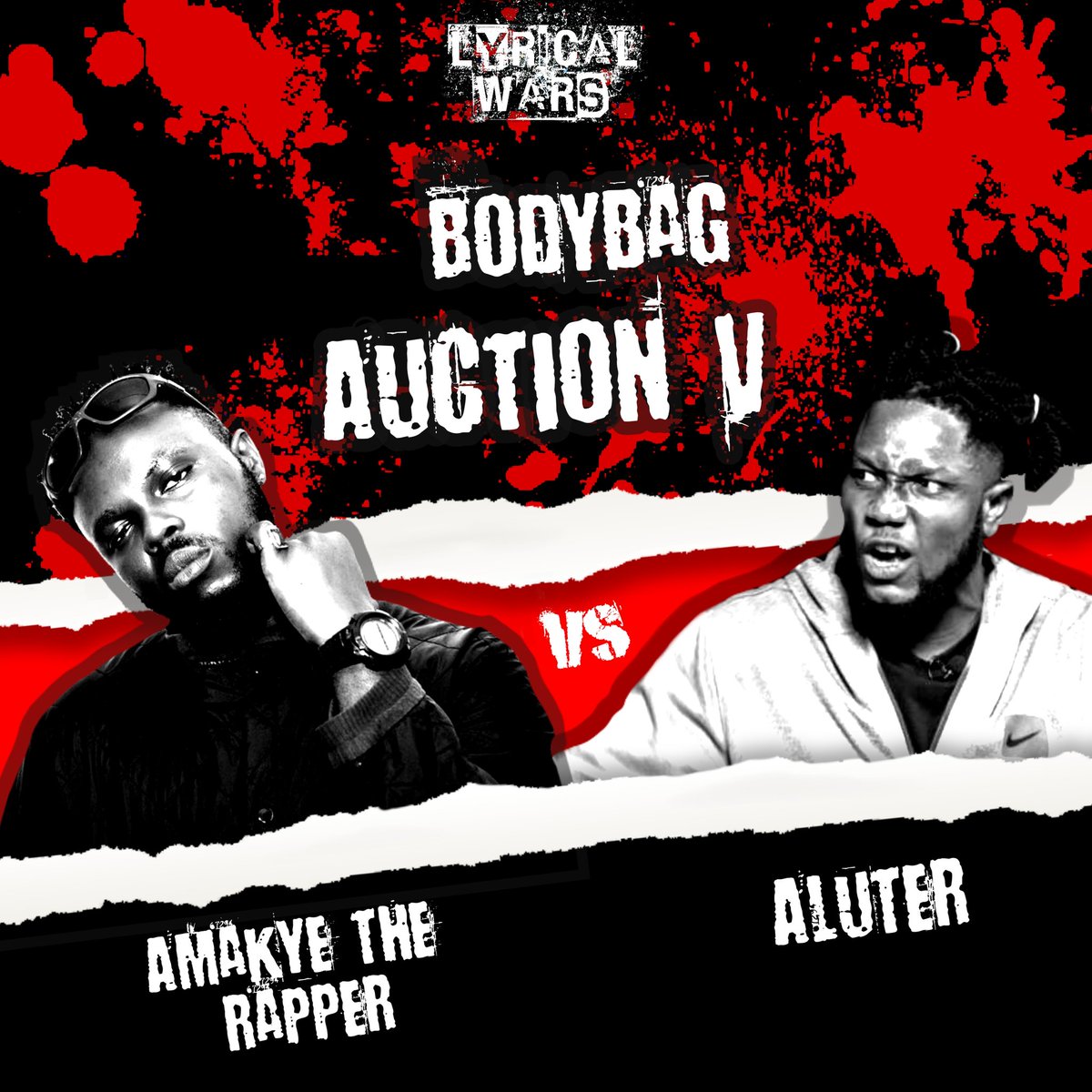 BeforePablo's tweet photo. I was behind the Poster &amp; Flyer works for @LyricalWarsGh's rollout on the upcoming #BodybagAuctionV !!
Crazy excited for this year's Biggest Battle Rap Event in Ghana !!! 🇬🇭🔥 https://t.co/GiPv6QRpB8