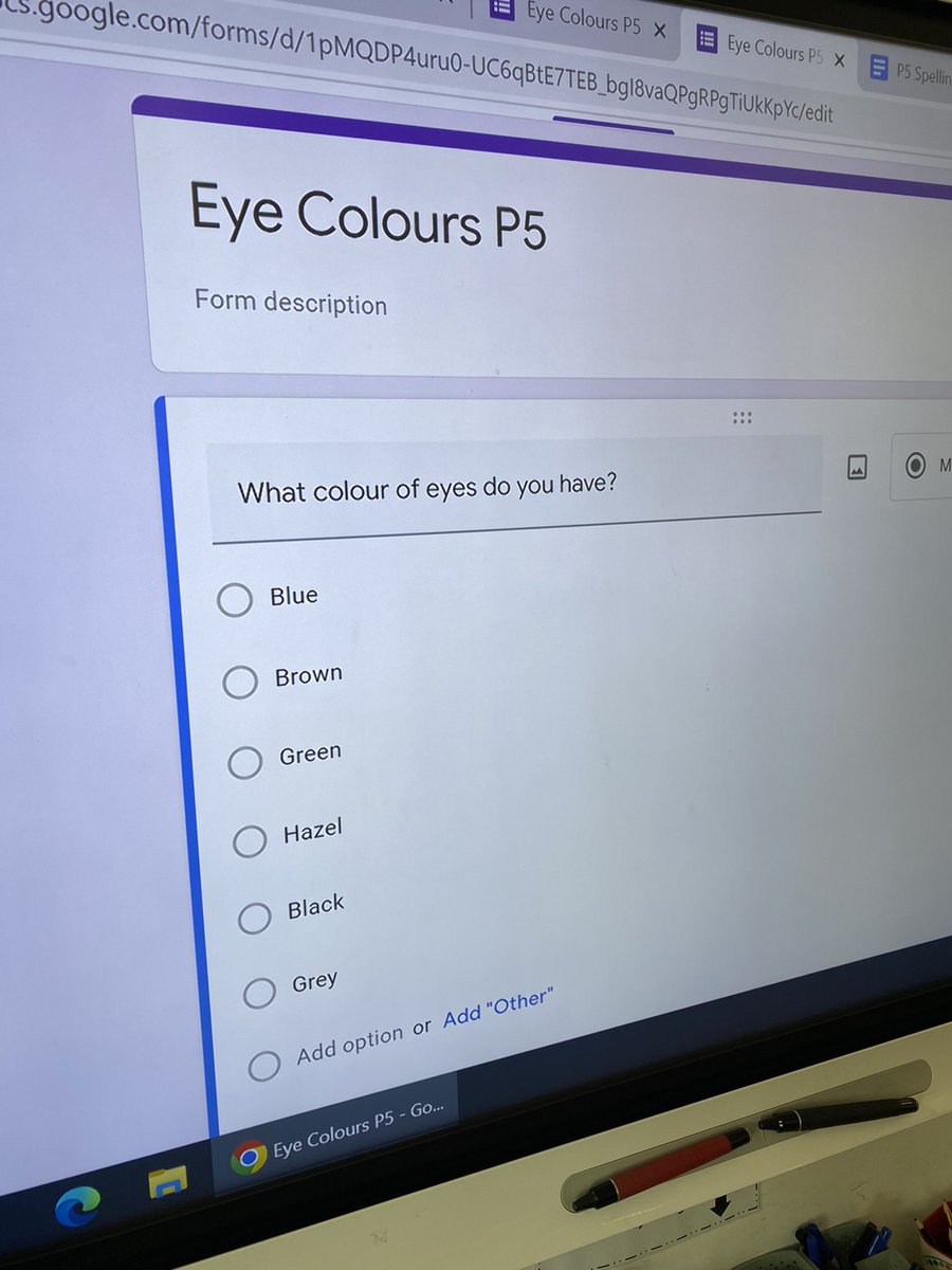 MrsMcG_RoslinPS's tweet image. P5 are using Chromebooks as a new way to investigate Data Handling. We used #googleforms to create questionnaires to gather data, then emailed them to everyone in our class. Tomorrow, we will begin to collate the information into #googlecharts. Amazing work P5! @RoslinPS