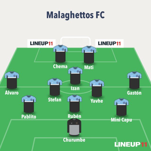 Alineación de esta noche para el encuentro de liga 🆚 <a href="/BotardosLegends/">Botardos Legends</a>. Mucha suerte! 
#VAMOSMALAGHETTOS🔵
