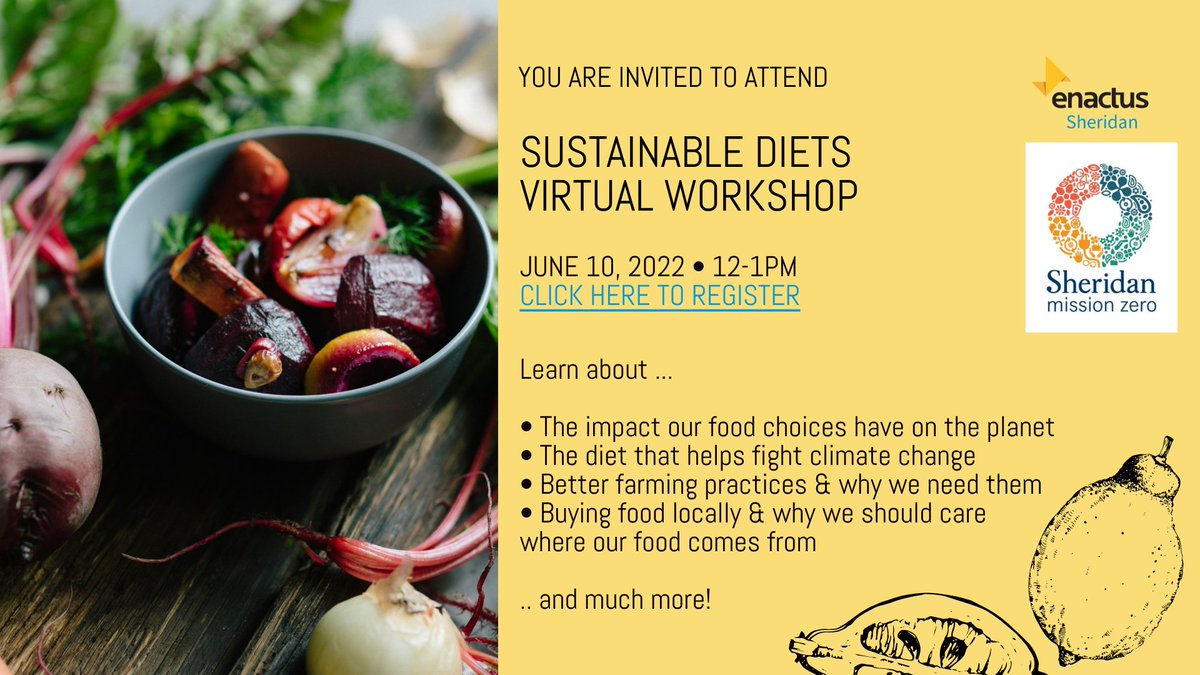 mssnzero's tweet photo. On Friday, June 10th, from 12-1 pm EDT, join us for a virtual workshop via Teams to learn about Sustainable Diets. 🔗 Register at — https://t.co/V4l3pbzdxD https://t.co/aMnZ6YSZwi