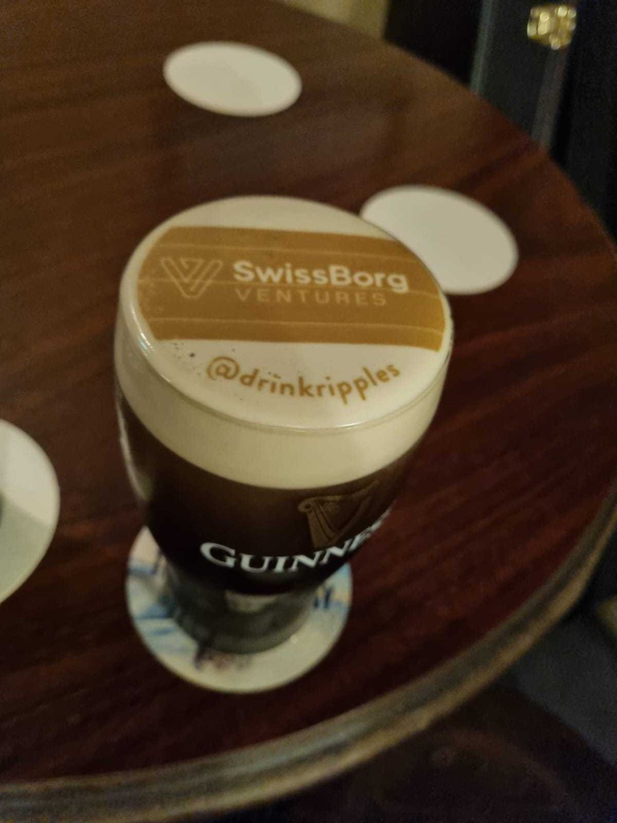 swissborg's tweet photo. 🍻 Who's thirsty? Drinks are on @SwissborgV!
At the Ceol Agus Craic event tonight at O'Donoghue's in #Dublin
The pub is a few steps from The Alex Hotel, #blockchainirelandweek conference's main venue.
#WeAreSwissBorg https://t.co/PXIEgj9TD5