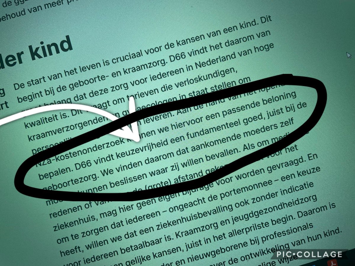 Uit het partijprogramma van uw #D66 Ernst Kuipers <a href="/ministerVWS/">Sophie Hermans</a>. #keuzevrijdheid! Dus ik geloofde in uw D66 <a href="/SigridKaag/">Sigrid Kaag</a>. Gesteund door  <a href="/Vera_Bergkamp/">Vera Bergkamp</a> . En waar is D66 nu? Gelukkig snappen <a href="/attjekuiken/">Attje Kuiken</a> en <a href="/lientje1967/">Caroline van der Plas</a> het wel…IB heeft ERNSTige gevolgen!!#noodalarmgeboortezorg