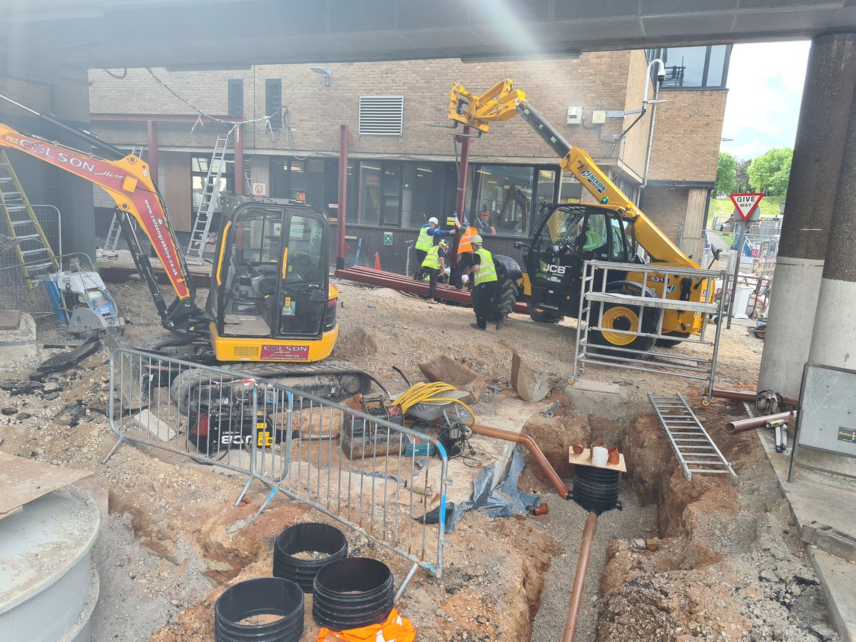 NUHMedicine's tweet photo. Never standing still! 

Foundations and steels take shape for our new Children's Emergency Department @nottmhospitals. 

13 new cubicles, 2 Paeds Resus bays, bespoke mental health and teen provision. 

Coming soon! @nottmchildrens @TeamPaedsEDnuh @teamEDnuh @TeamNUH https://t.co/Zv1Xr3Fw3y