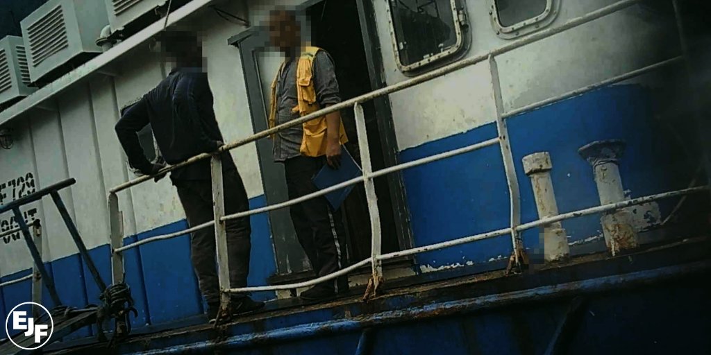ejfoundation's tweet photo. The Chinese distant water fleet - the world's largest - is responsible for human rights abuses on an industrial scale.

Violence, abuse, long hours and debt bondage are not a price we should be willing to pay for fish. (2/6) https://t.co/6AiRvqiS4B