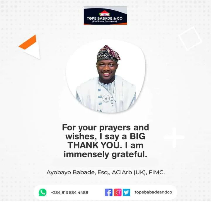 Babadetide's tweet photo. My birthday was on Wednesday, May 25. I'm still basking in the euphoria of the wishes and prayers. I say a BIG thank you to everyone who celebrated me. We shall all be celebrated in Jesus name.

#ThankYou #Appreciation #BirthdayAppreciationPost https://t.co/gwSBG2ONI1