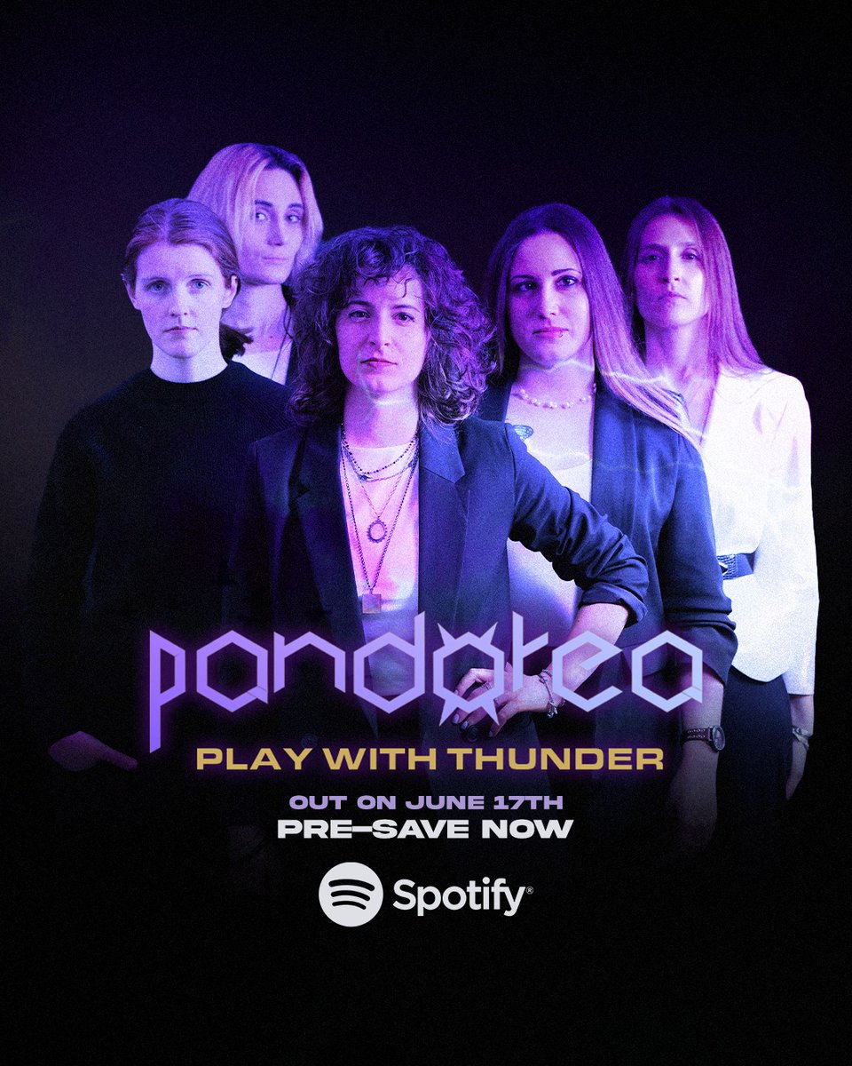 BandPandorea's tweet photo. PLAY WITH THUNDER⚡
Out on June 17th on all digital platforms 💻

Pre-save the track now and add it for free to your Spotify Library from this link: https://t.co/Mo864TiumJ

Each save helps us fight the algorithm every musician must deal with during promotion 💪🏻

#campaign #music https://t.co/gR0HMbaba5