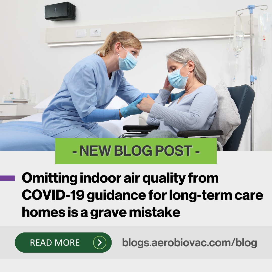 aerobiovac's tweet photo. NEW BLOG --> Omitting #IndoorAirQuality from COVID-19 guidance for long-term care homes is a grave mistake. Learn more: https://t.co/2DnFMh5gCP #longtermcare #seniorcare #eldercare #healthcare #nursinghome #nurse #COVID19 #cleanair #airfilters #CleanAirNow #CleanAirMatters https://t.co/ypsDw7p0nJ