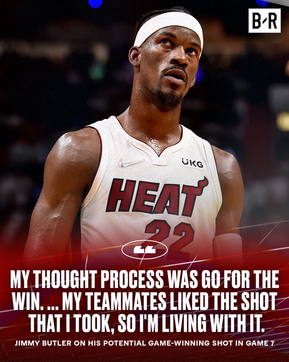 BleacherReport's tweet photo. Jimmy has no regrets https://t.co/41SmIkSCae