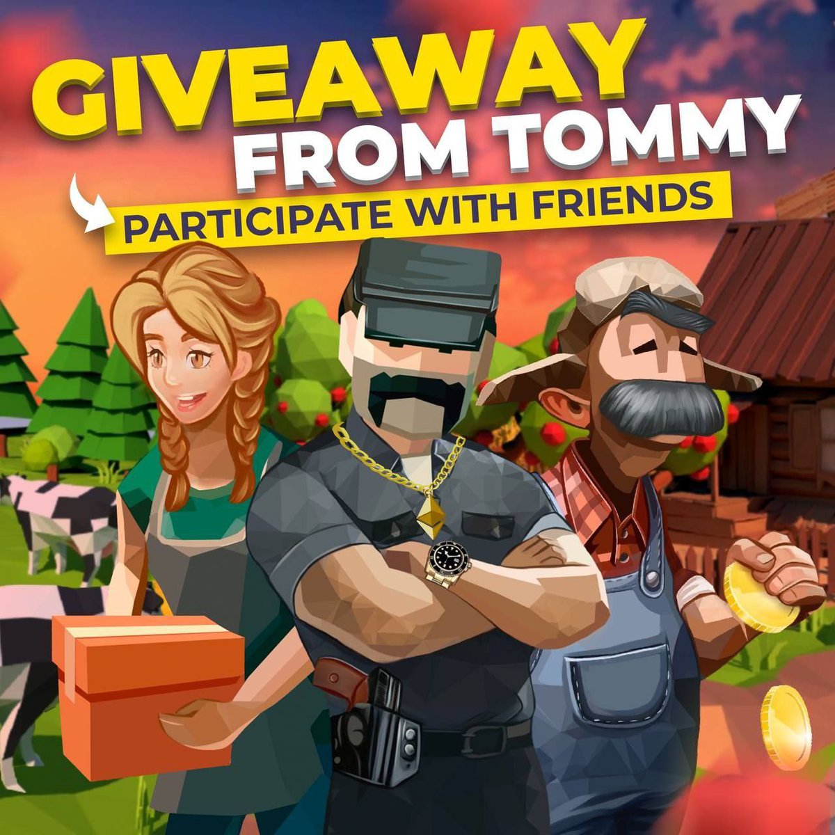 empirefarmio's tweet photo. 🎉 Giveaway from Tommy 🧑🏼‍🌾

3 days and 2 winners 🏆

Prize: WL spot 🎁

✅ Like and Retweet
✅ Subscribe:
1️⃣ https://t.co/BtlroSDbmF
2️⃣ https://t.co/WBaXODwnUM
3️⃣ https://t.co/6zHHk7ddcD

#NFTGiveaway #WLGiveaway #Whitelist #WhitelistGiveaway #P2EGame #Ethereum https://t.co/XUERfep3GA