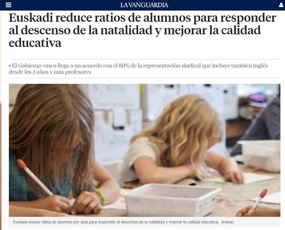 Los docentes vascos cobran más que los murcianos, y tienen mejores condiciones laborales. Ahora van a reducir la ratio, aún pagando más a sus docentes. Lo mismo pasa en otros sectores, no es solo la educación. ¿Qué hacen los vascos para conseguir esto? 
H
U
E
L
G
A
S
