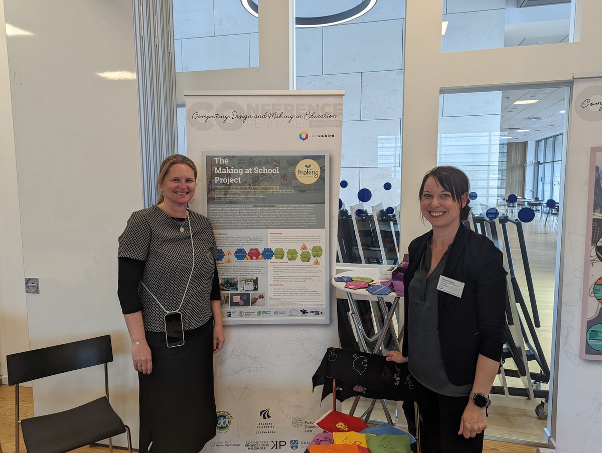 BerniSpieler's tweet photo. A great first day at the #FabMake2022 conference! We presented our prototype of a #Making Planning Framework and got a lot of valuable feedback from the community♥️#MakingimUnterricht #DIZH #phzh @PlantSciCenter #FabLearn #MakeEd #FabLearn2022 #FabMake https://t.co/Jhpo7vps7b