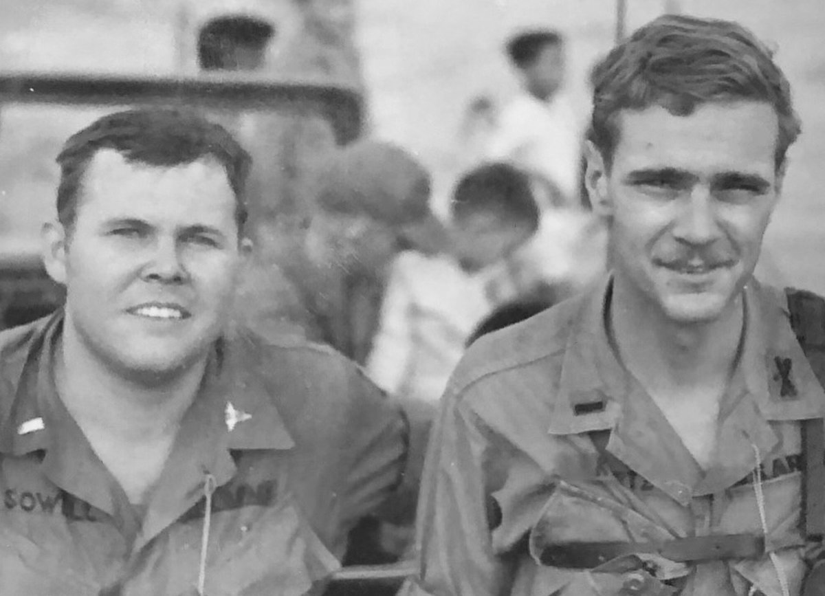 js_sowell's tweet photo. In Memory:
Richard T Sowell (Captain, ret)
1st Infrantry Division, 4th Calvary Vietnam 1968-9
Pictured with Walt Kurtz https://t.co/V0BBwGid48