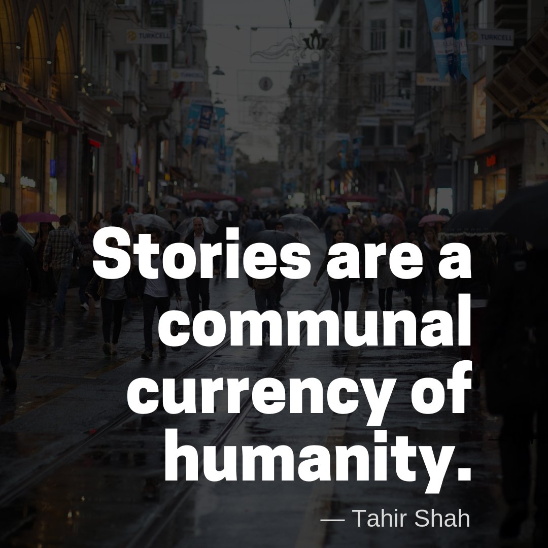 prairiewave's tweet photo. "Stories are a communal currency of humanity." -Tahir Shah 
I love this quote because it reminds me of the power of stories. Stories have the ability to connect us to one another and create common ground. They help us make sense of the w https://t.co/S7AAZ6fKpK https://t.co/mRoj0MLNNI