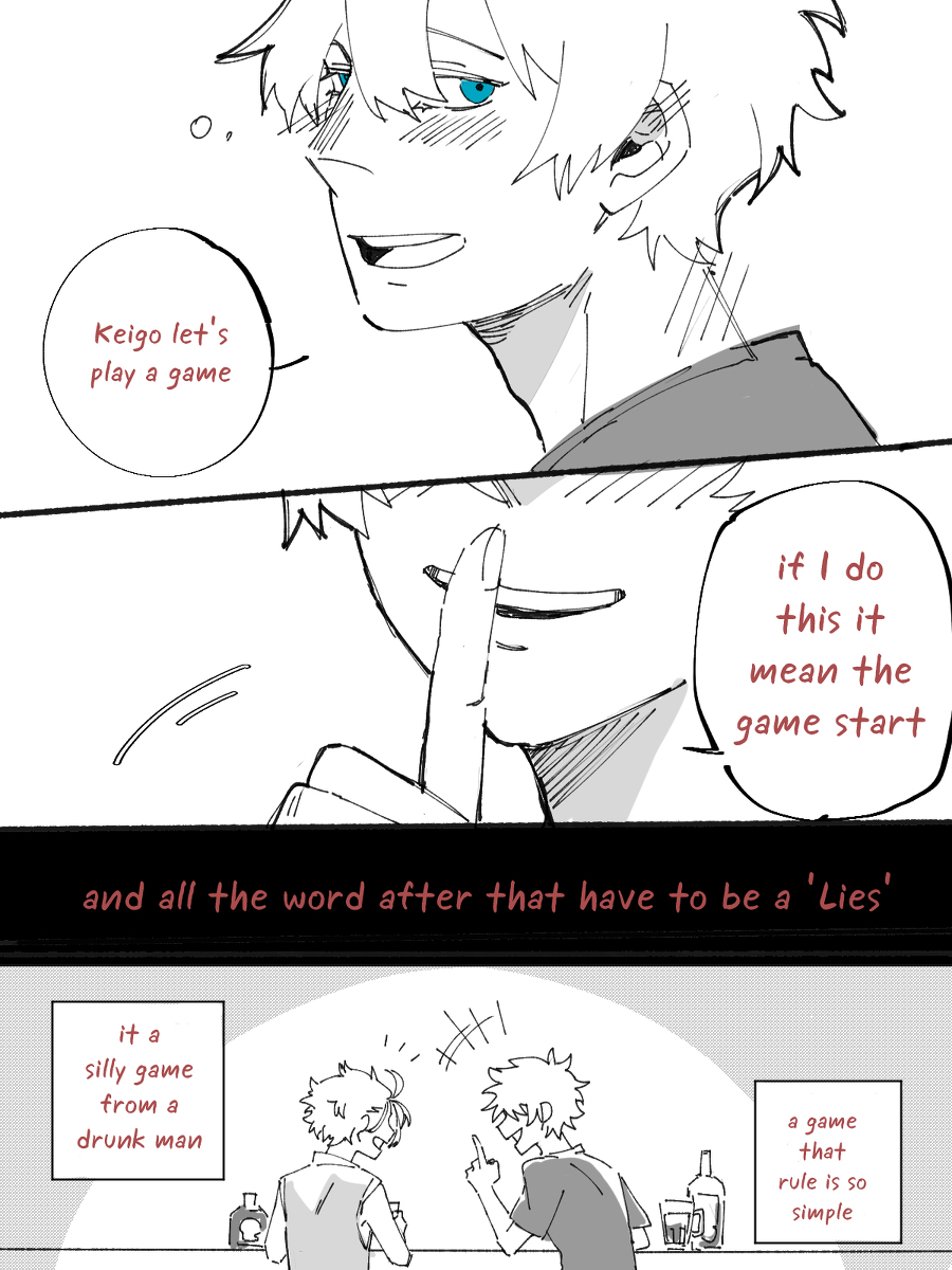 tell me a lie #漫画 #僕のヒーローアカデミア #fanart #荼毘 #Hawks #Dabi #ホークス https://t.co/YU8oGbxM6h 