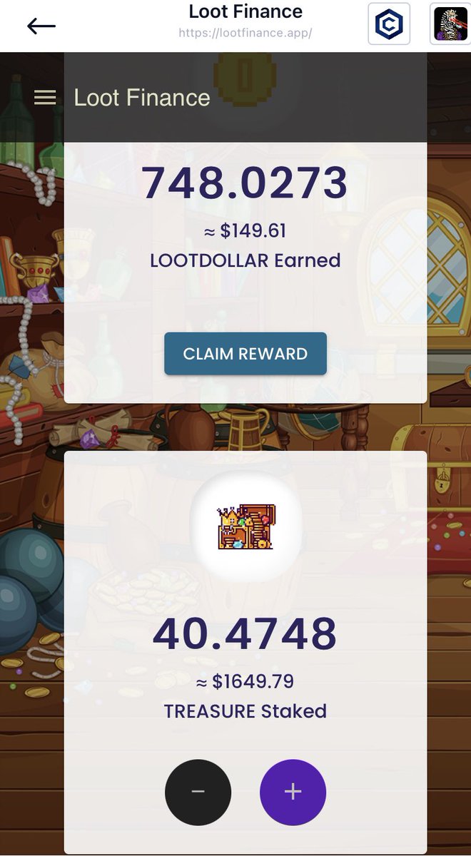 coinchaserCRO's tweet photo. Iโm steadily looking for undervalued projects both long term/ short term . This week I picked up a small bag of #treasure over at @LootNetwork_ earning me some nice returns ,this is One day of rewards I will continue to add to my position on the dips #cro ๐ฅ๐ธ #lootdollar ๐ธ๐ฅ https://t.co/E3dpNuKqaN