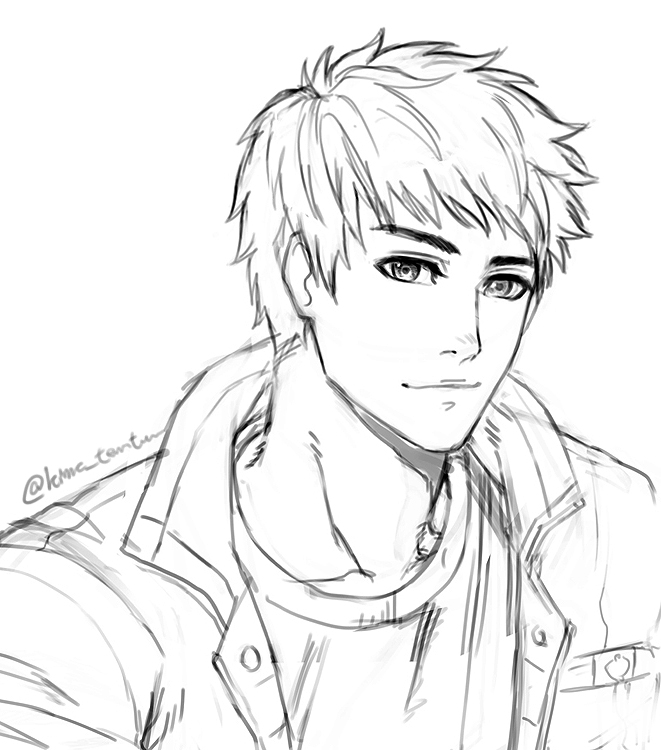 ทรงผมแบบอฟช.ก็มีลองวาดไว้เหมือนกัน😂 