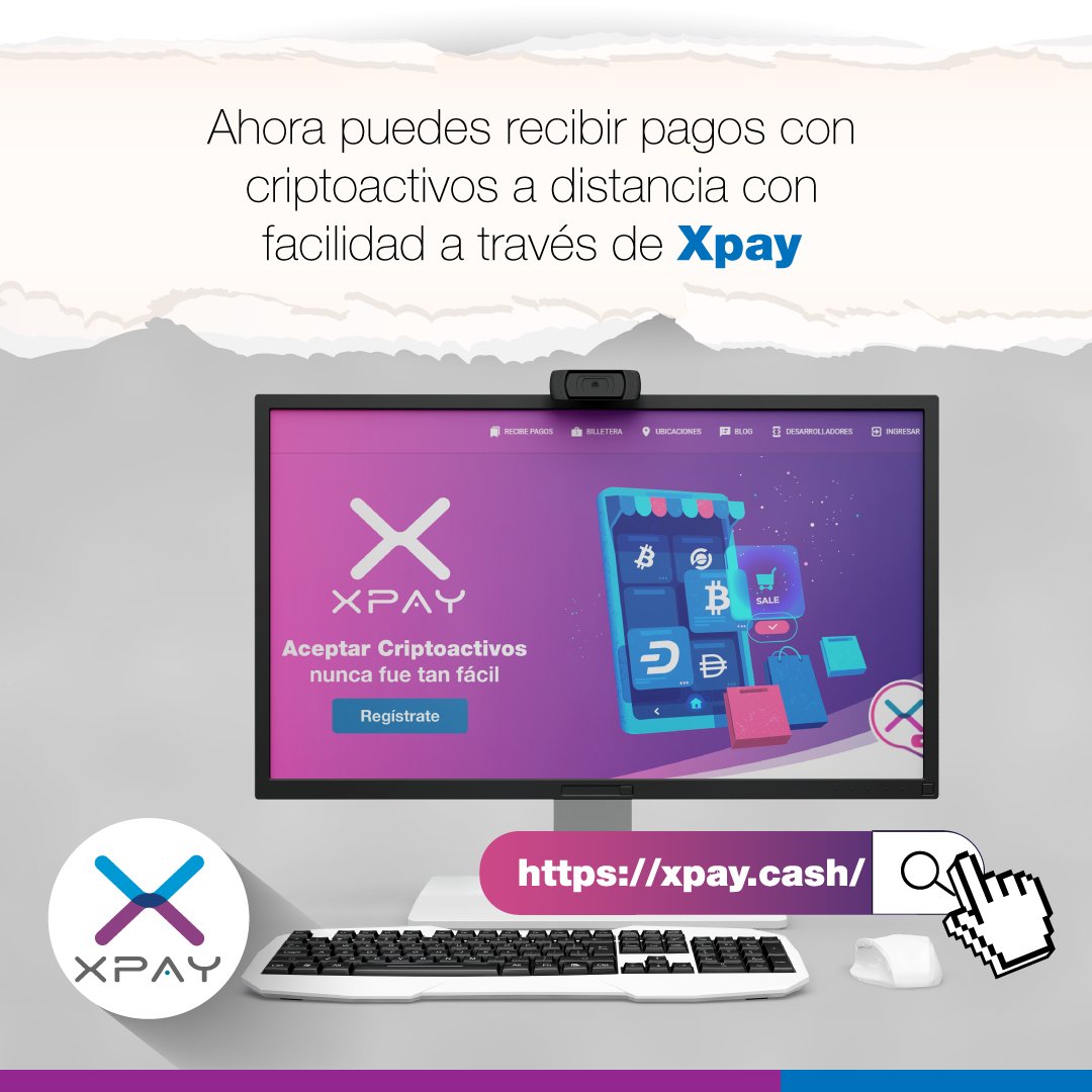 #Xpay | Ahora puedes recibir pagos con criptoactivos a distancia con facilidad a través de Xpay 🙌 xpay.cash