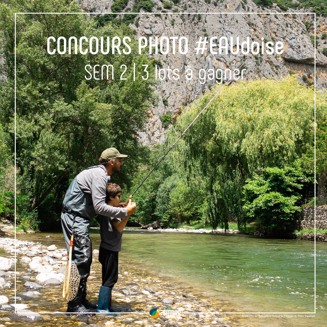 smmar_aude's tweet photo. #EAUdoise | A l’occasion des #20ans du SMMAR #EPTB Aude la 2eme semaine du concours Instagram #EAUdoise est lancée !🎉Immortalisez votre plus belle promenade sur le bassin versant de l’Aude, de la Berre et du Rieu et tentez de remporter le gros lot ! 😎
👉https://t.co/BjoqiOFFEa https://t.co/EwtL2NbohD