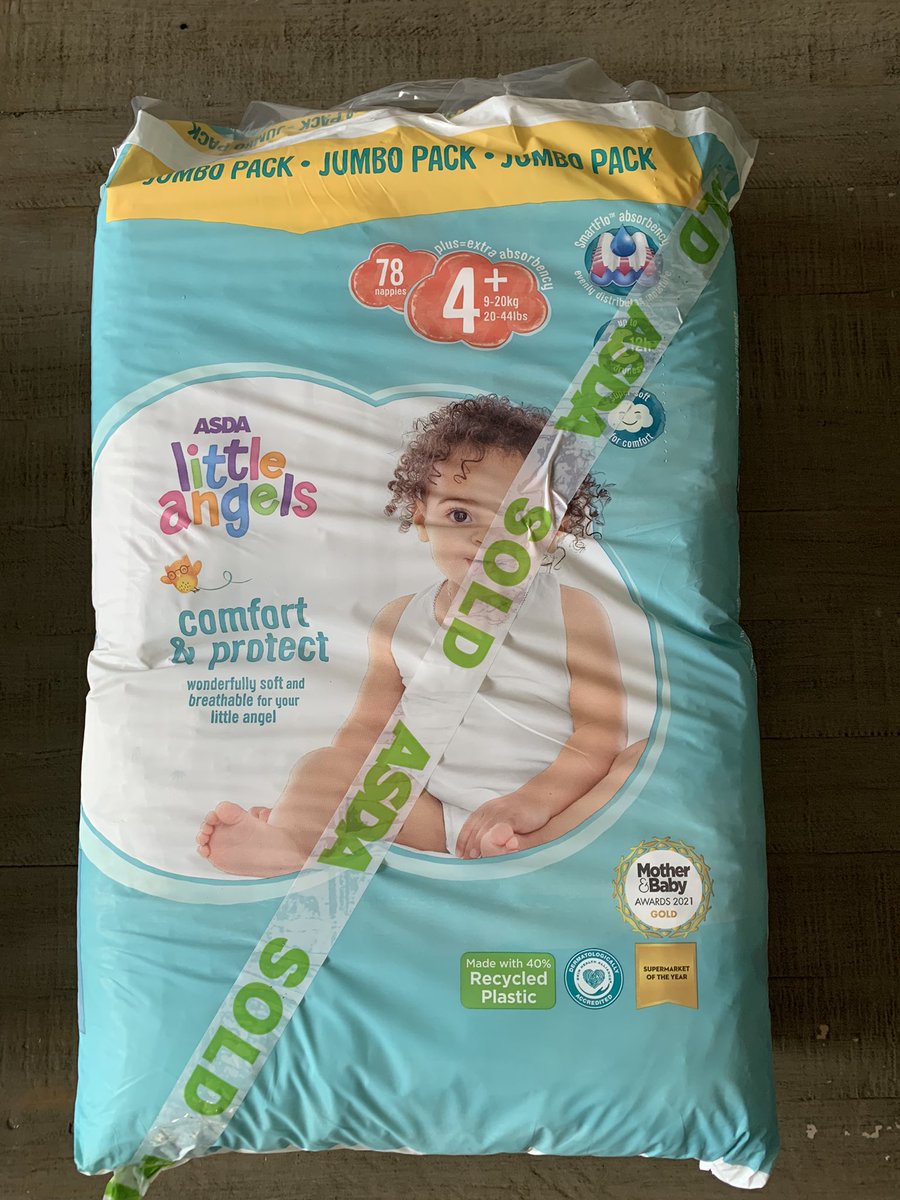 ClareCally's tweet photo. Asda are doing this when you buy nappies now as apparently there’s been an increase in people stealing them. People are struggling SO MUCH that they have to steal nappies. But hey, enjoy the jubilee everyone 🙄#AbolishTheMonarchy #CostOfLivingCrisis #ToryBritain @BootstrapCook https://t.co/cgY22ztDcx