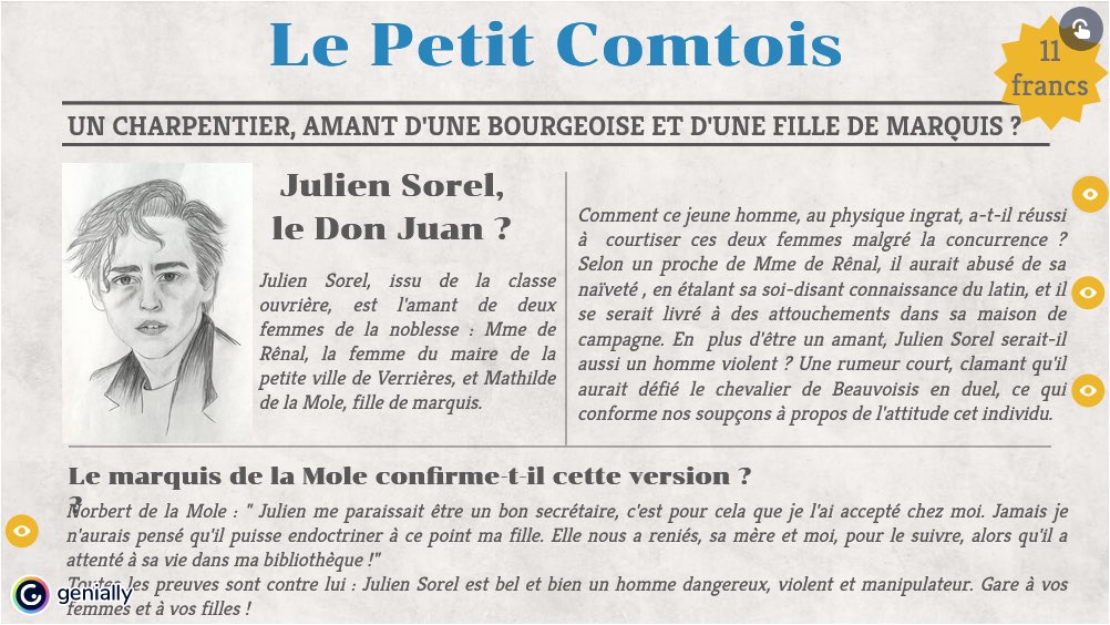 Julien Sorel : un séducteur irrespectueux des femmes et de leur consentement ? #parcoursorel par Juline : i-voix.net/2022/05/e-repu…