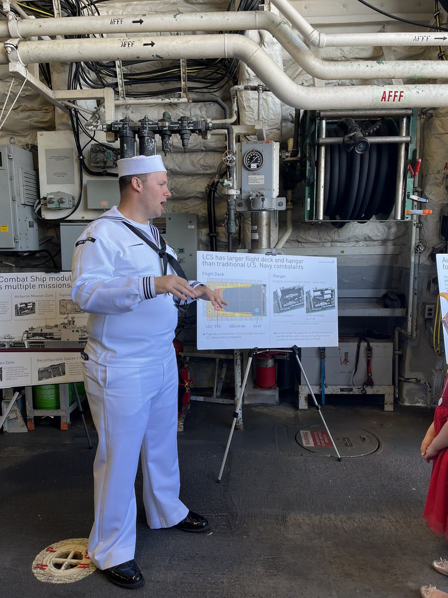navyleaguenyc's tweet photo. Onboard @USSMilwaukee for a VIP tour makes us excited for the upcoming #USSCooperstown commissioning! #LittoralCombatShip @baseballhall #FleetWeekNY https://t.co/9iYq6UKG9L