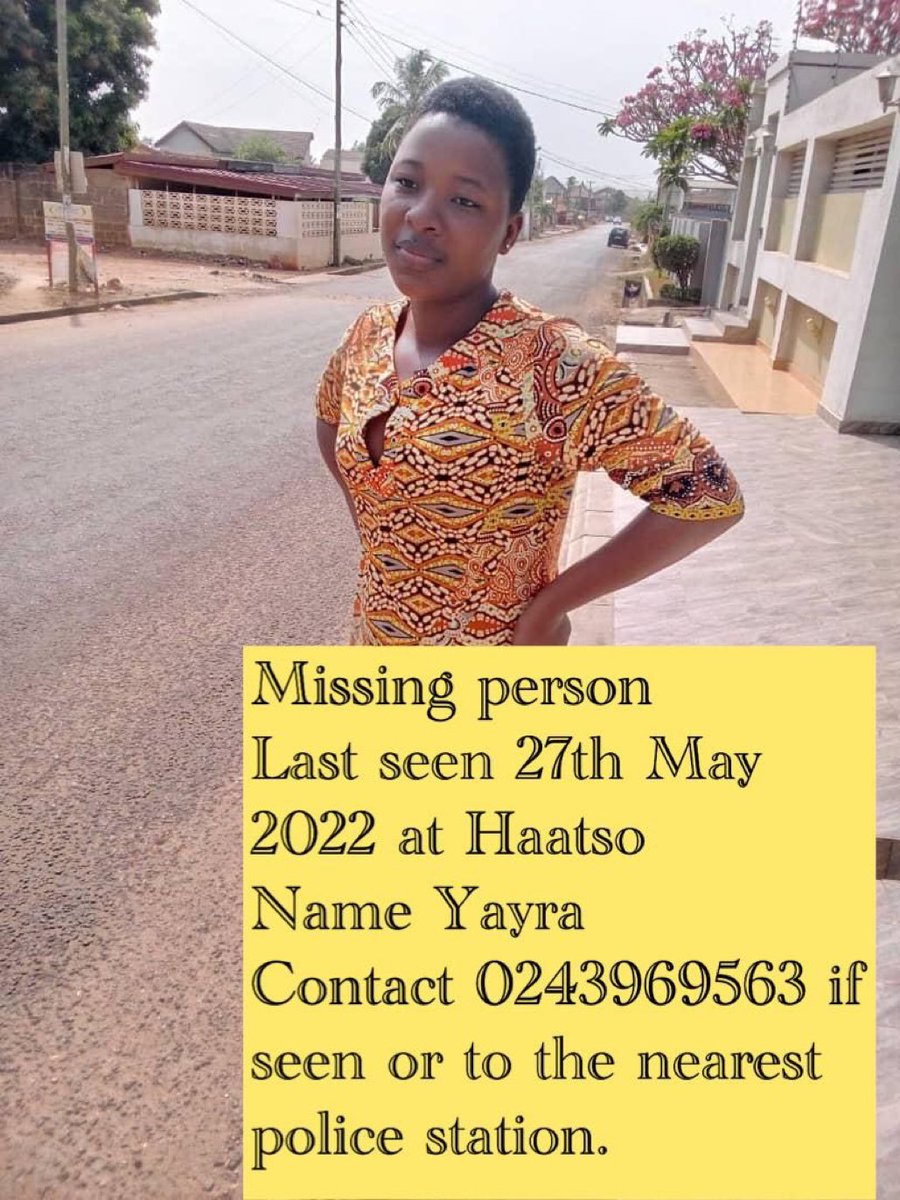Koffy_9's tweet photo. Hey guys. Help me RT this to help find Yayra and bring her back home. Thank you https://t.co/qJWEtkq7z7