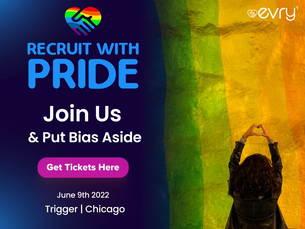 🚨May the countdown BEGIN! 🚨

In 10 days, Evry1 will be heading to Chicago for Recruit with Pride, and we just can't contain our excitement! 

Grab your tickets before it's too late: lp.evry1.us/rwp
