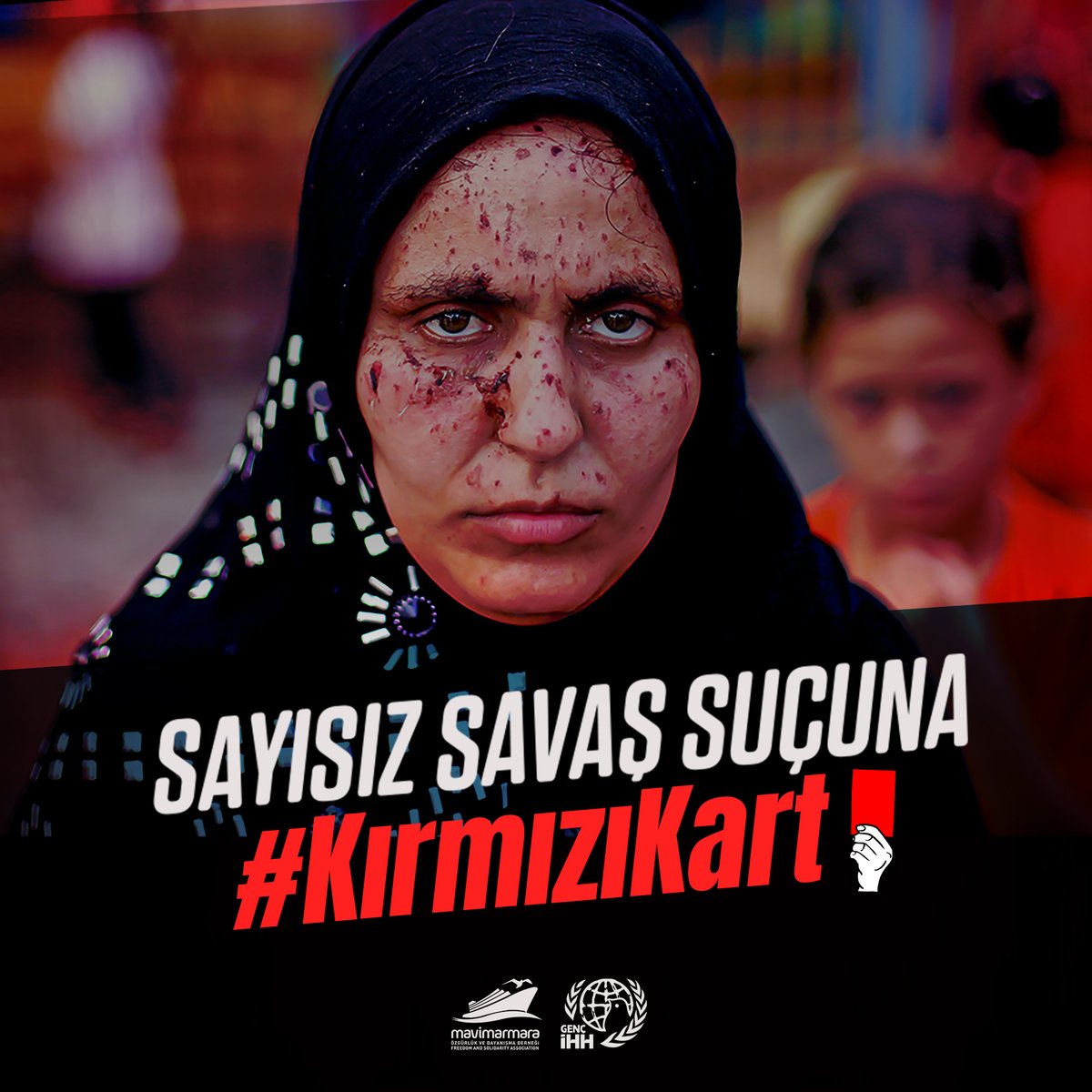 mavimarmaratr's tweet photo. Sayısız savaş suçuna #KırmızıKart 🔴 https://t.co/dBgfz4ke0v
