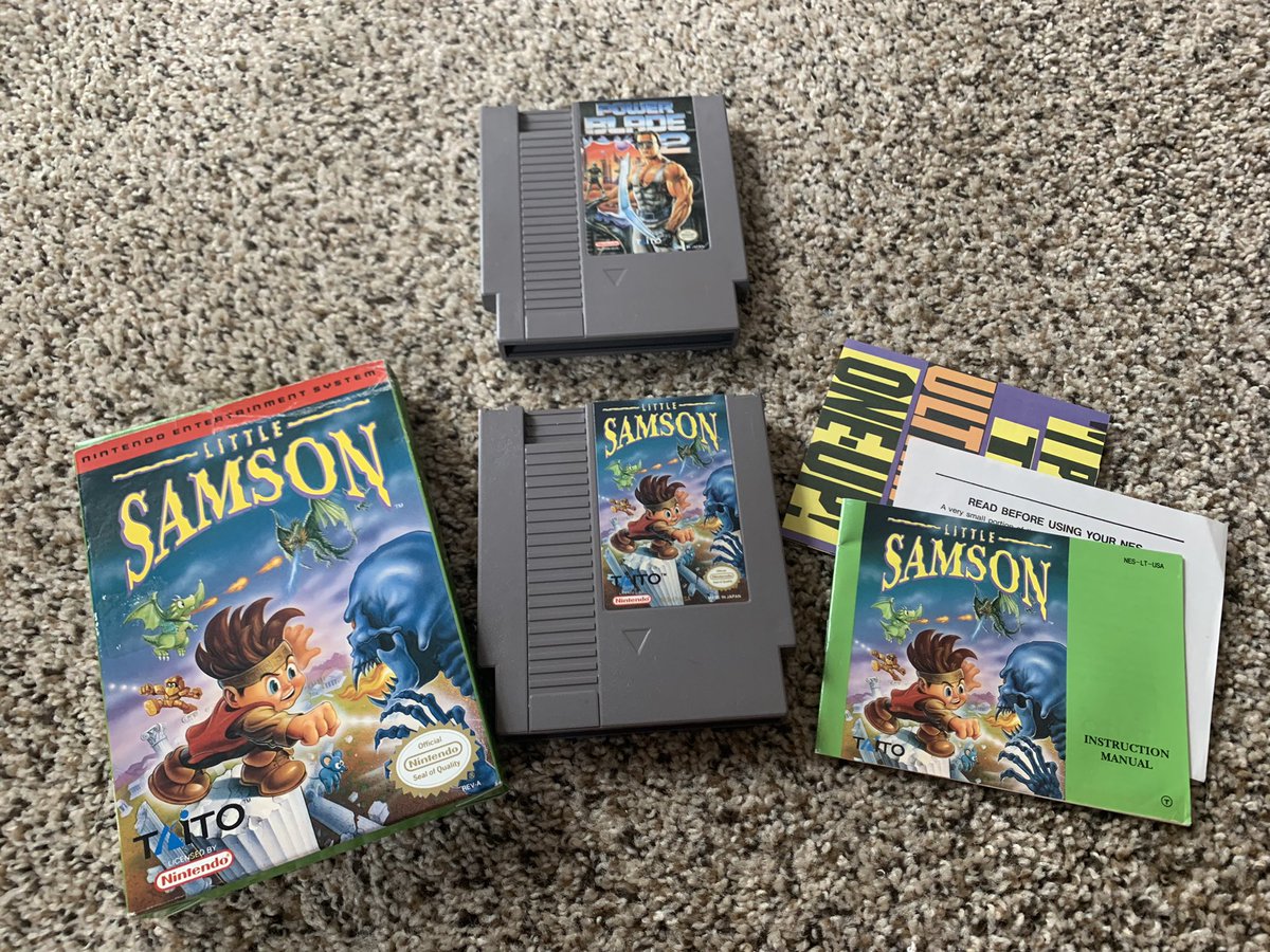 RawkusX's tweet image. I didn’t expect this to be the weekend it would happen, but the 20+ year journey to get a full licensed NES set (minus Stadium Events) is over!

A huge thank you to @ScottsquatchVGS for selling me both of these and @TheRetropalooza for always putting on the best events in Texas.