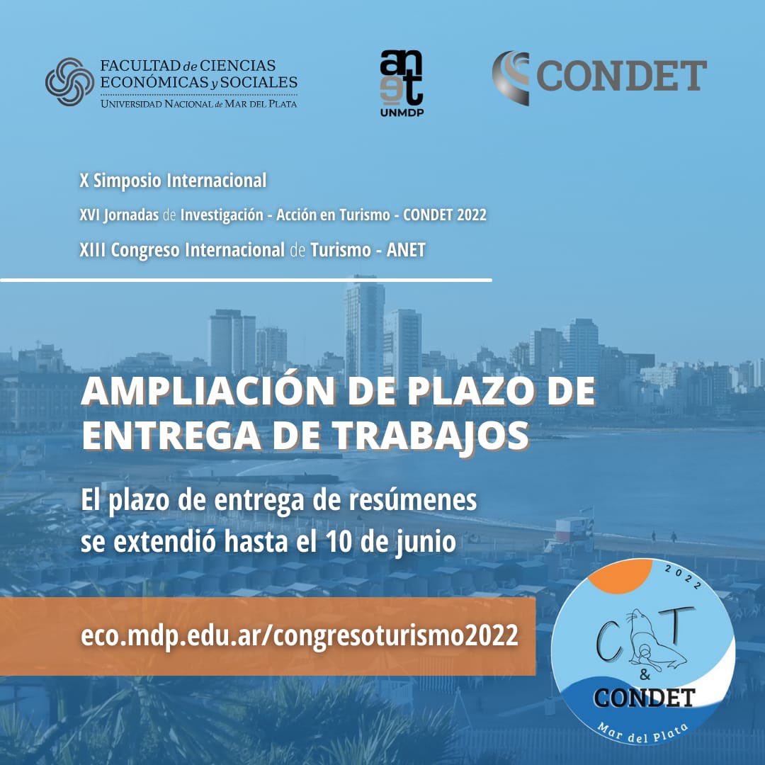 Condetok's tweet image. Excelentes novedades del #CongresoCondet2022 #condet #annet @TurDepAR @TurismoNacionAR
