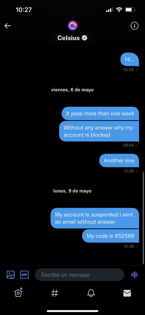 cryptomasterarg's tweet photo. @JSeto20 I sent like 19 dm. Im Just desespérate https://t.co/96ipSVwCDx