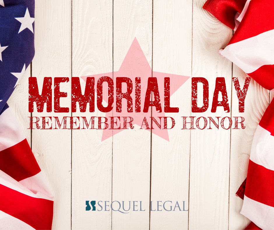SequelLegal's tweet photo. We honor the patriots who sacrificed their lives for our #freedom.   
#MemorialDay https://t.co/jDXRv5ZWCC